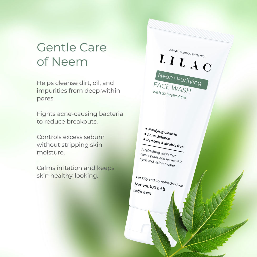 Lilac Neem Purifying Face Wash (100ml)