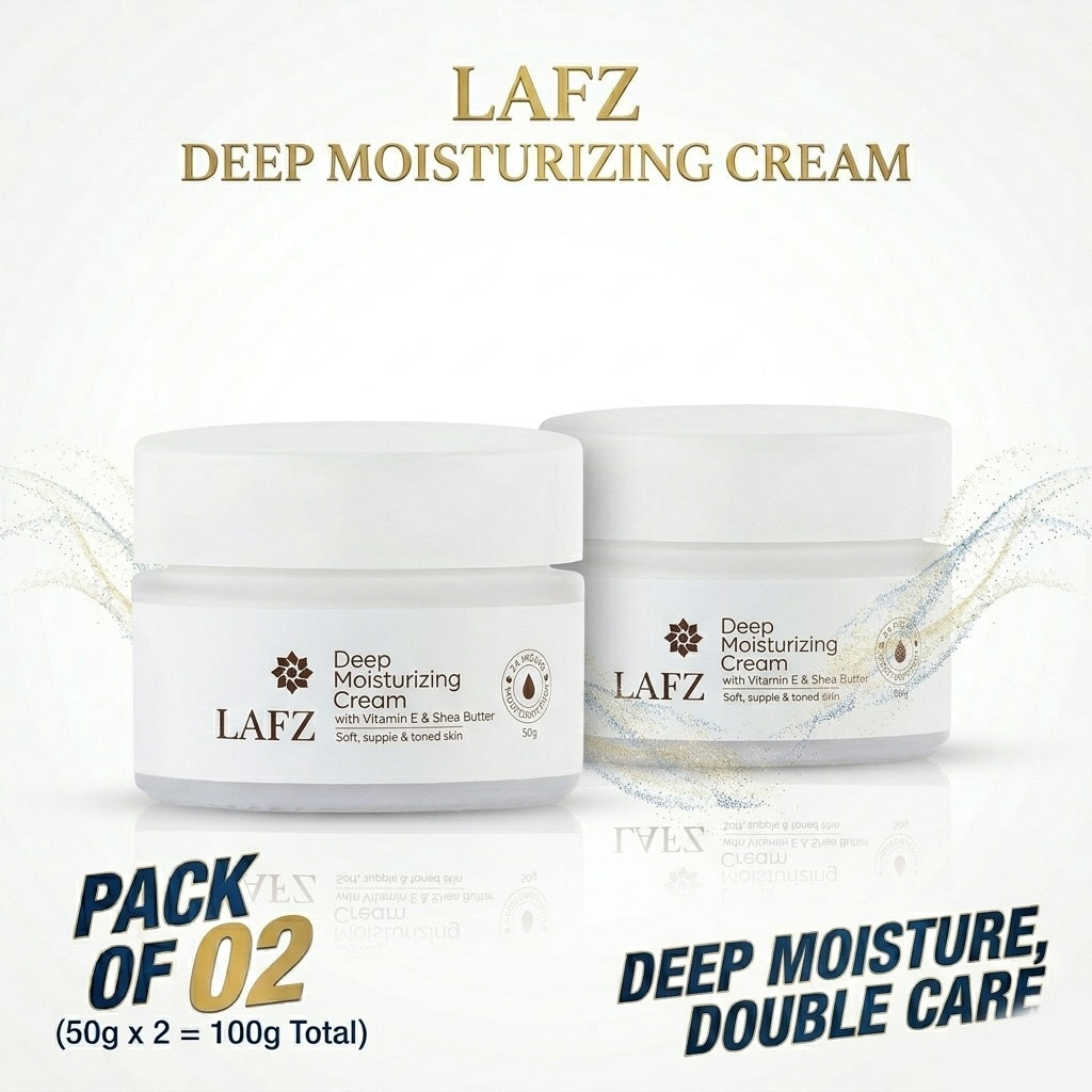 Lafz Deep Moisturizing Cream (50g) - Pack of 02