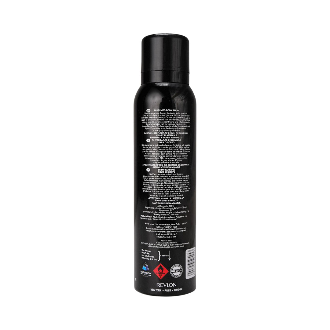Revlon Charlie Perfumed Body Spray (150ml) - Neon Chic