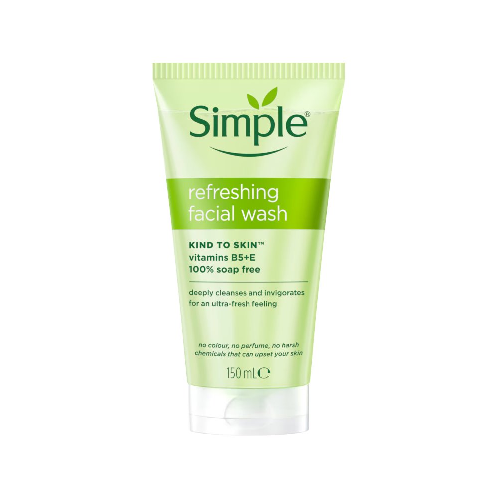 Simple Kind to Skin Refreshing Facial Gel Wash (150ml)