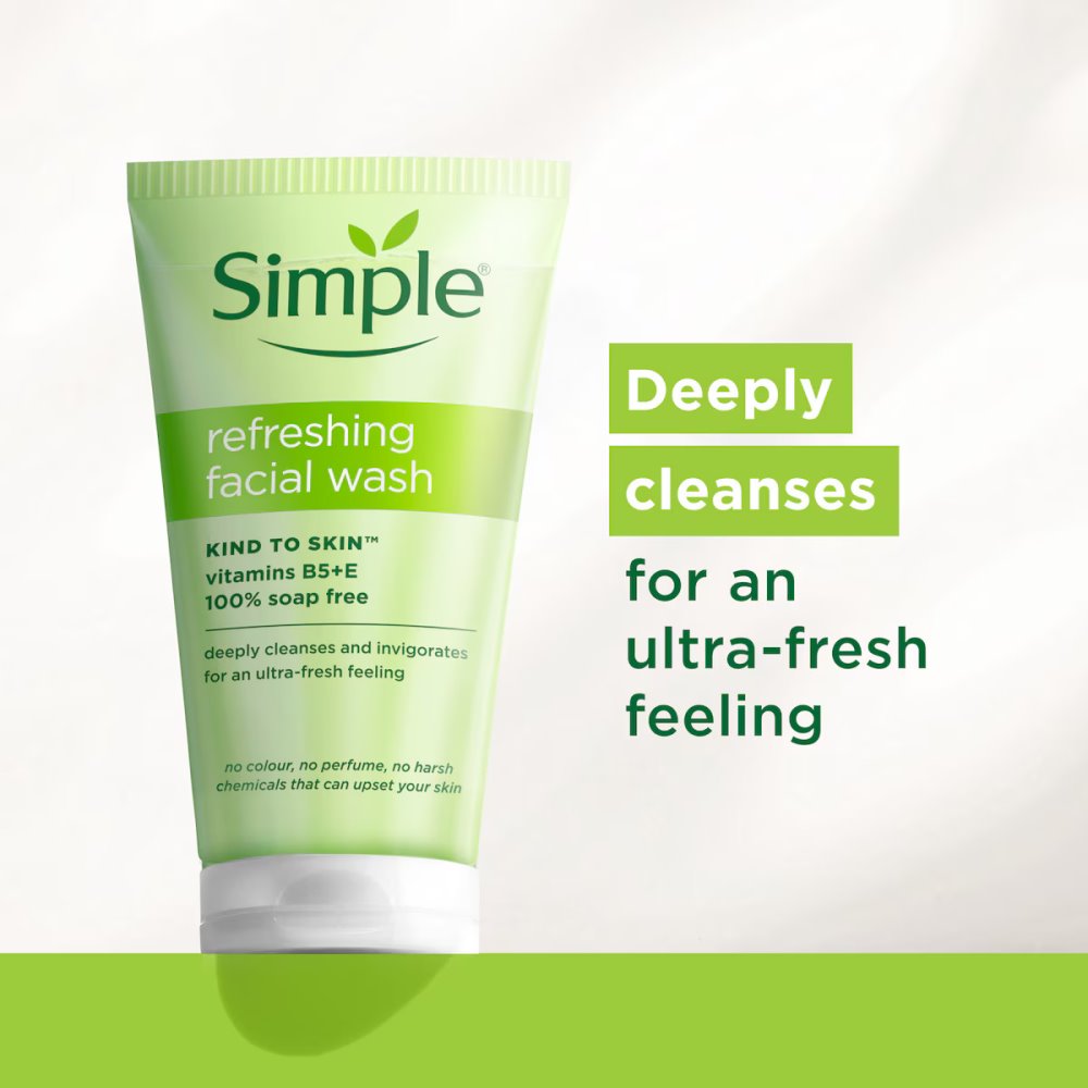 Simple Kind to Skin Refreshing Facial Gel Wash (150ml)