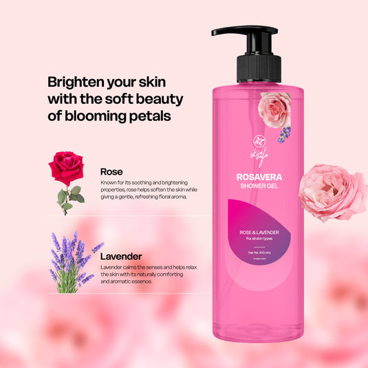 Skin Café Rosavera Shower Gel (400ml)