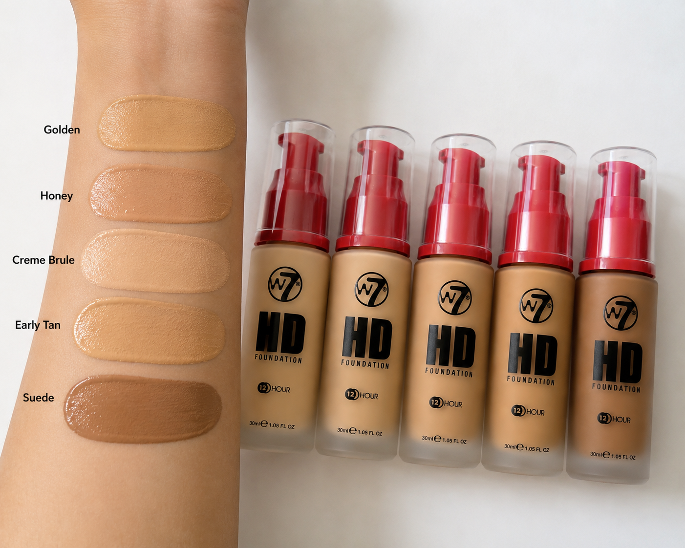 W7 12 Hour HD Foundation (30ml)