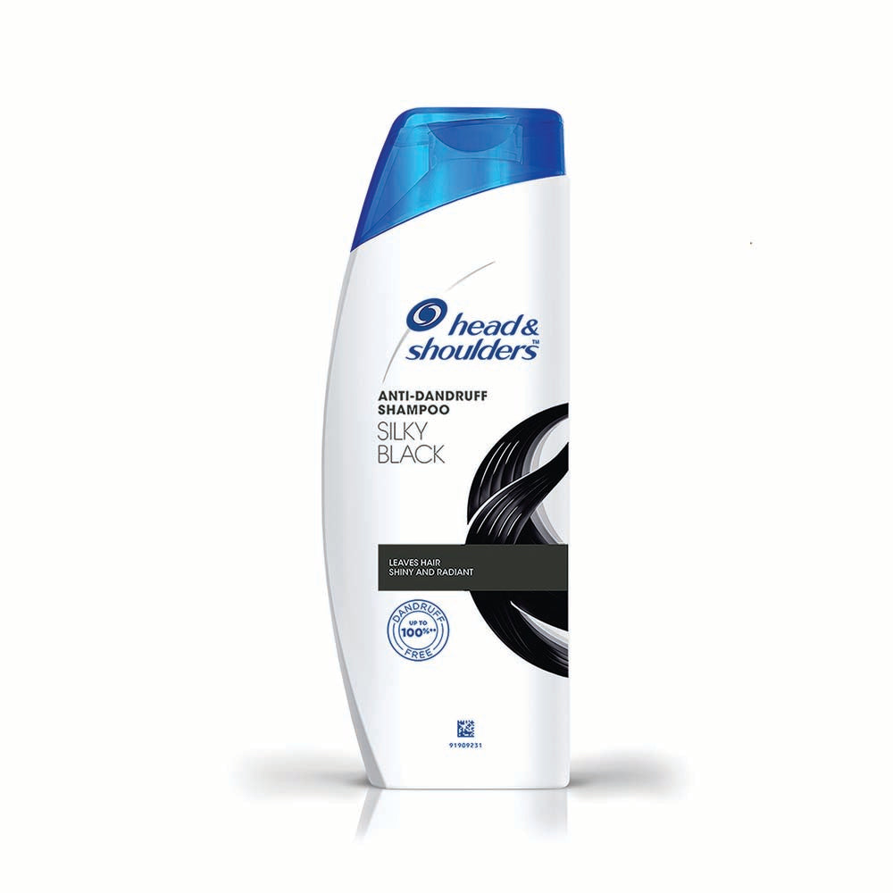 Head & Shoulders Silky Black Anti Dandruff Shampoo (340ml)