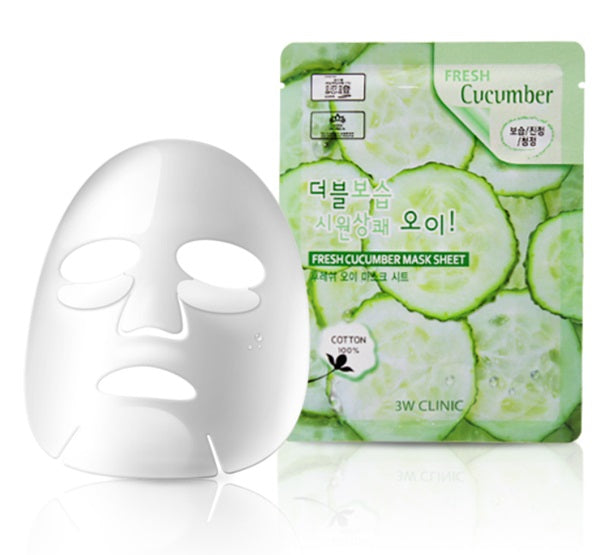3W Clinic Fresh Cucumber Sheet Mask (23ml)