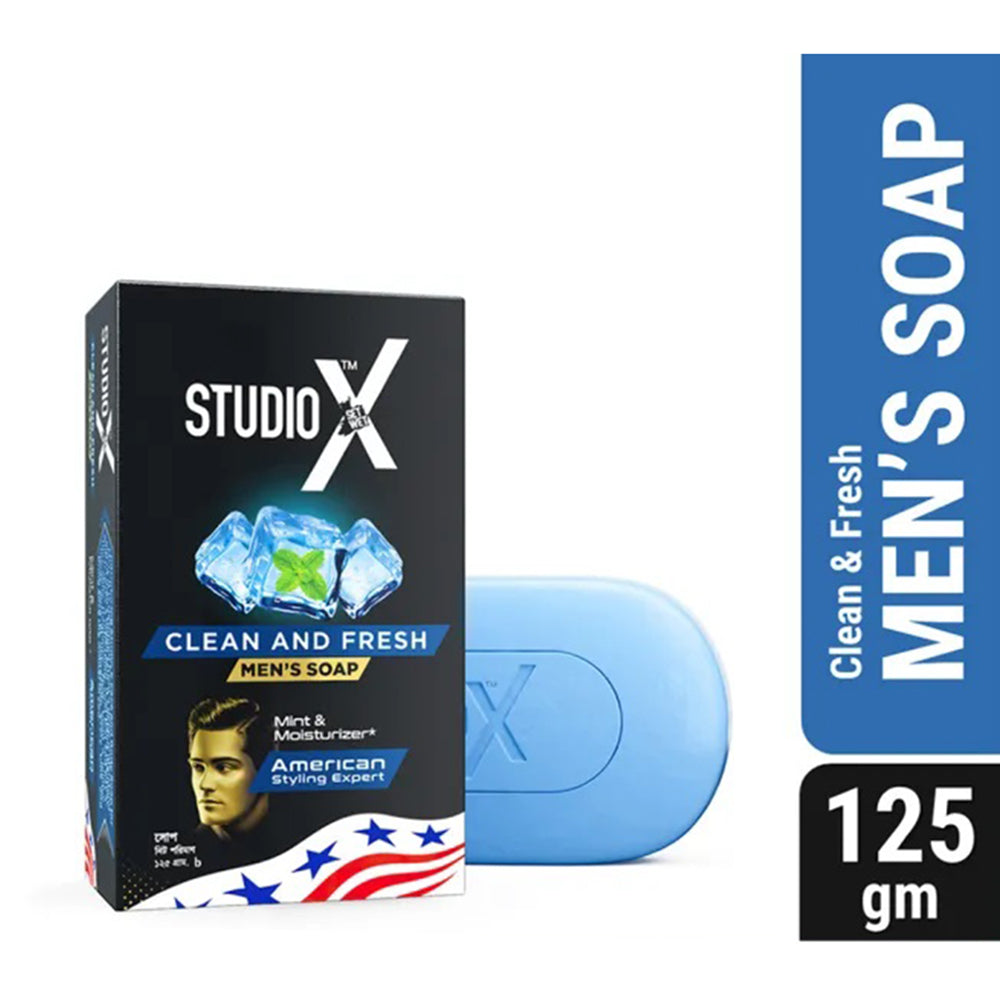 Studio X Clean & Fresh Soap for Men (125gm)