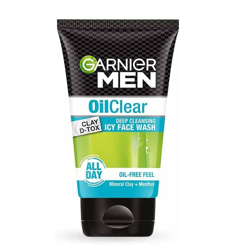 Garnier Men Oil Clear Clay D-Tox Icy Face Wash