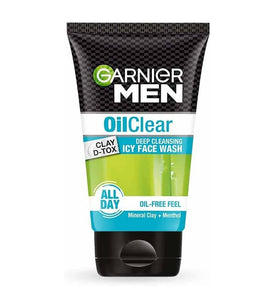 Garnier Men Oil Clear Clay D-Tox Icy Face Wash