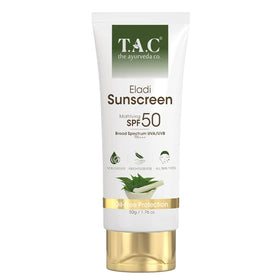 TAC - The Ayurveda Co. Eladi Sunscreen Matifying SPF 50 UVA/UVB PA+++ (50gm)