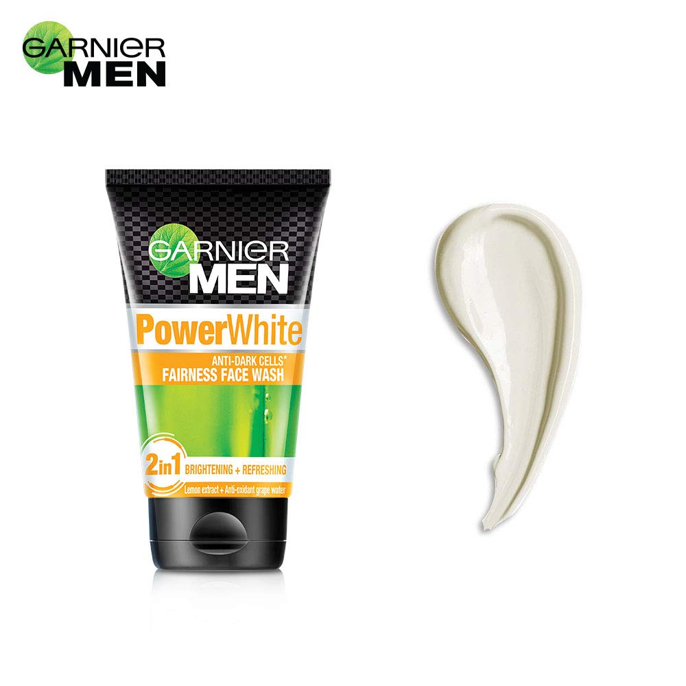 Garnier Men Power White Fairness Face Wash (100ml)