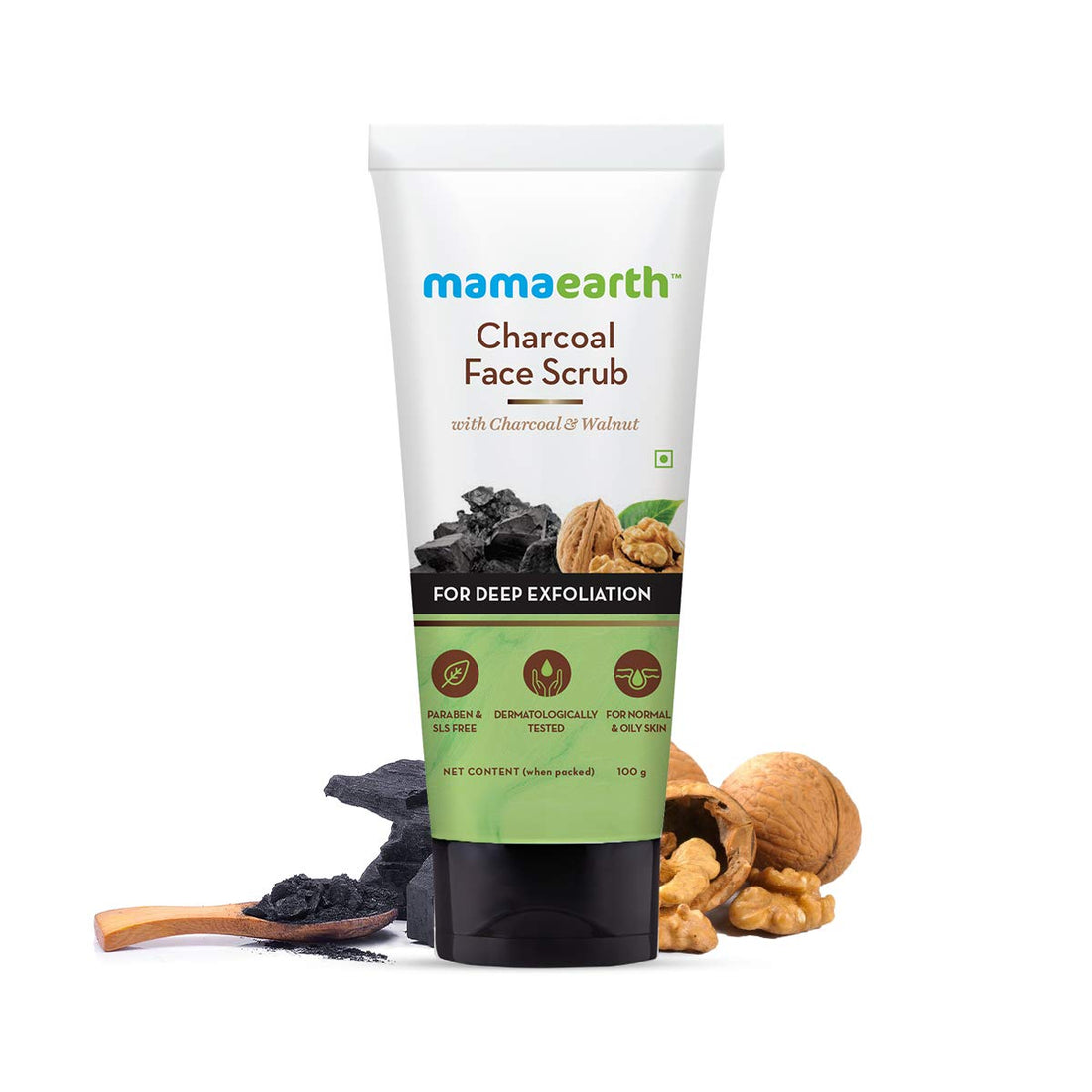 Mamaearth Charcoal Face Scrub (100gm)