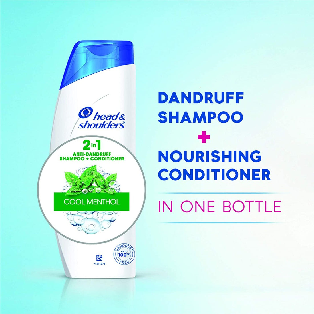 Head & Shoulders 2-in-1 Cool Menthol Anti Dandruff Shampoo and Conditioner (340ml)