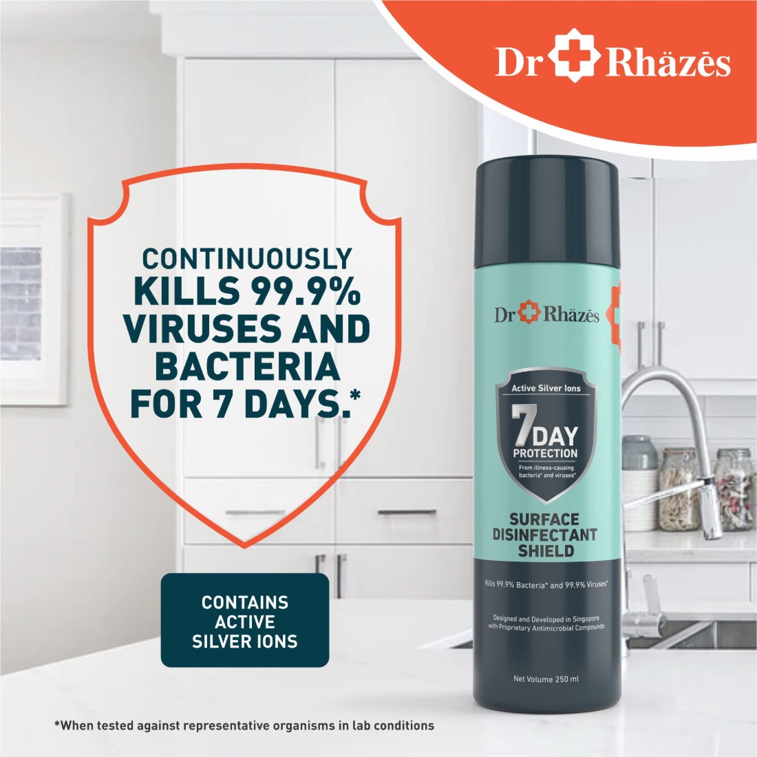 Dr Rhazes 7 Day Surface Disinfectant Shield