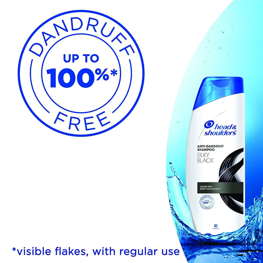 Head & Shoulders Silky Black Anti Dandruff Shampoo for Women and Men