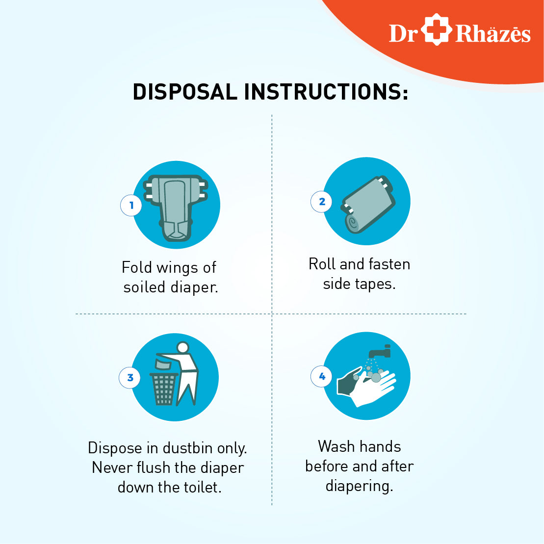 Dr Rhazes Adult Diaper - Large