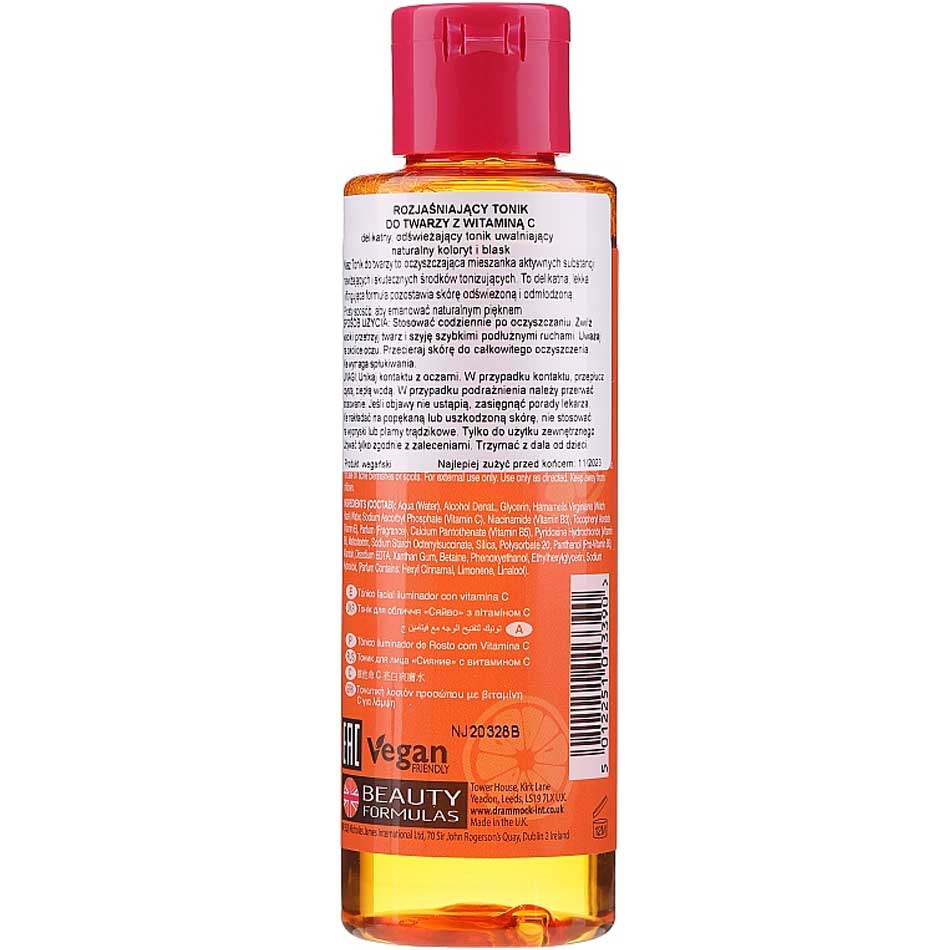 Beauty Formulas Brightening Vitamin C Facial Tonic (150ml)
