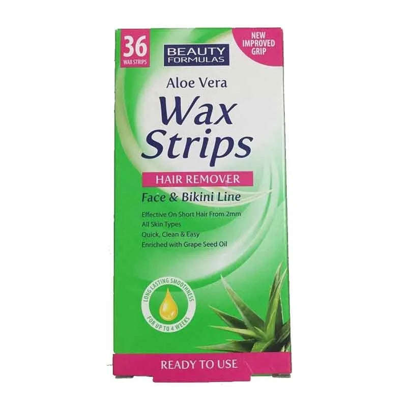 Beauty Formulas Hair Removal Wax Strips - Face and Bikini Line