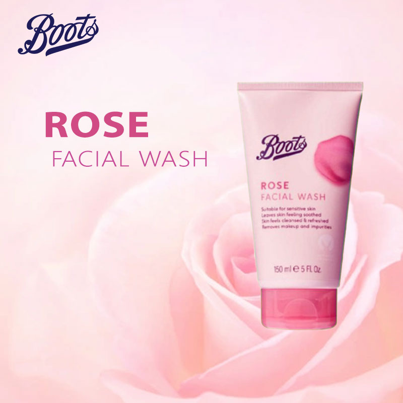 Boots Rose Facial Wash (150ml)