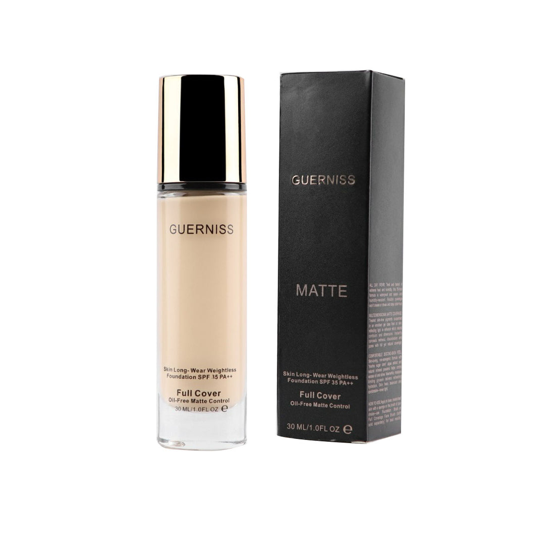 Guerniss Cover Matte Foundation (30ml) - Beige 4.0