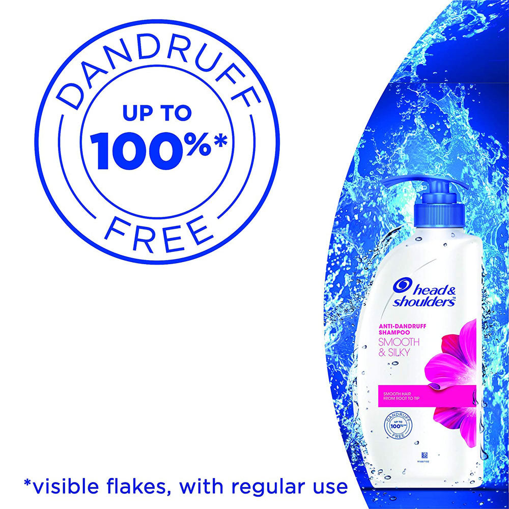 Head & Shoulders Smooth and Silky Anti Dandruff Shampoo for Women and Men