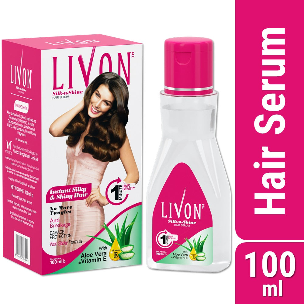 Livon Damage Repair Protein Shampoo 300ml & Livon Hair Serum 100ml