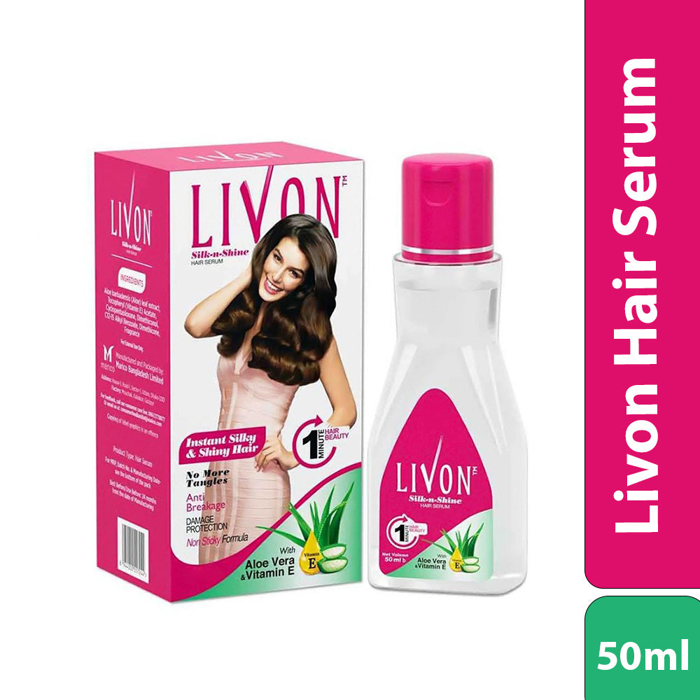 Livon Damage Repair Protein Shampoo 300ml & Livon Hair Serum 50ml