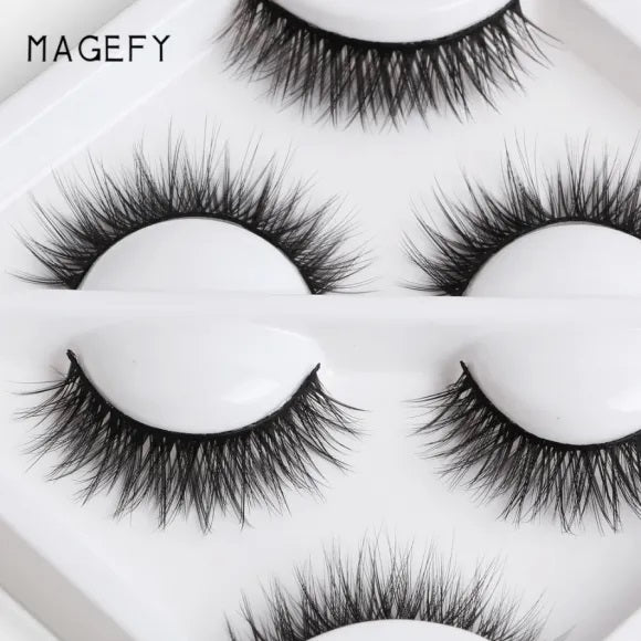 MAANGE 3 Pair 3D Eyelashes - Y3A01