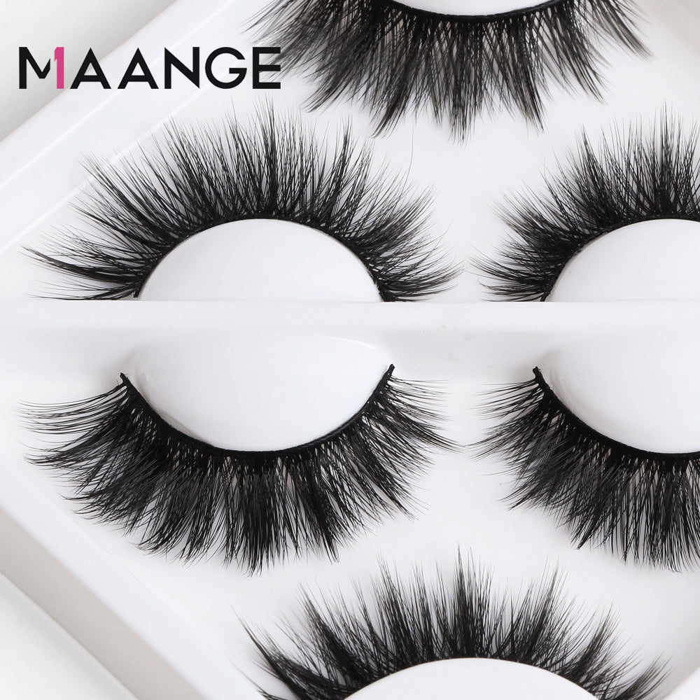 MAANGE 3 Pair 3D Eyelashes - Y3A02