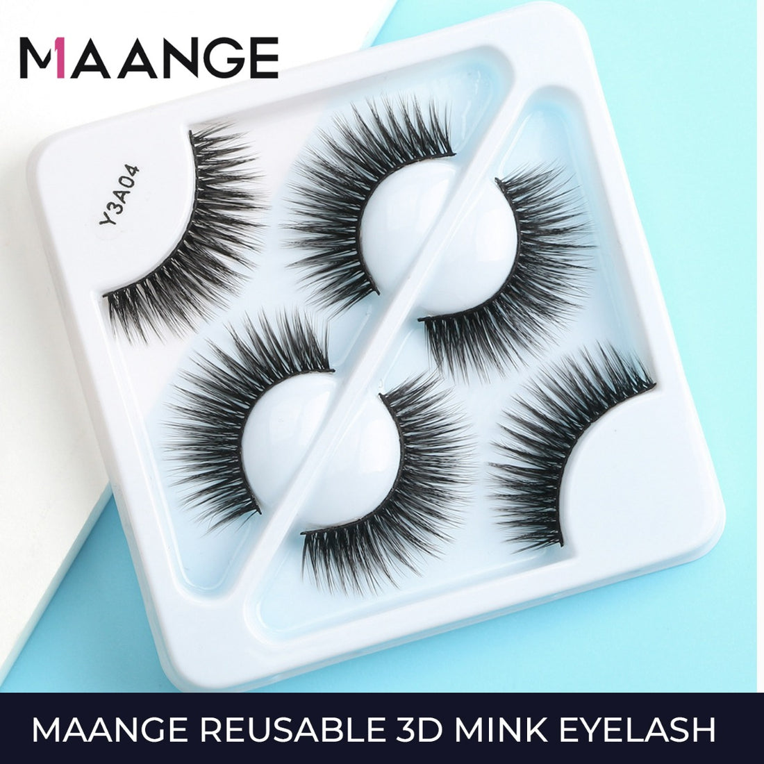 MAANGE 3 Pair 3D Eyelashes - Y3A04
