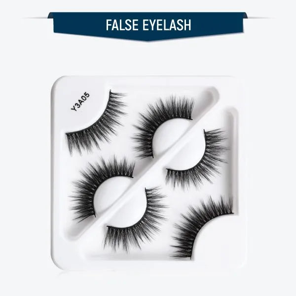 MAANGE 3 Pair 3D Eyelashes - Y3A05