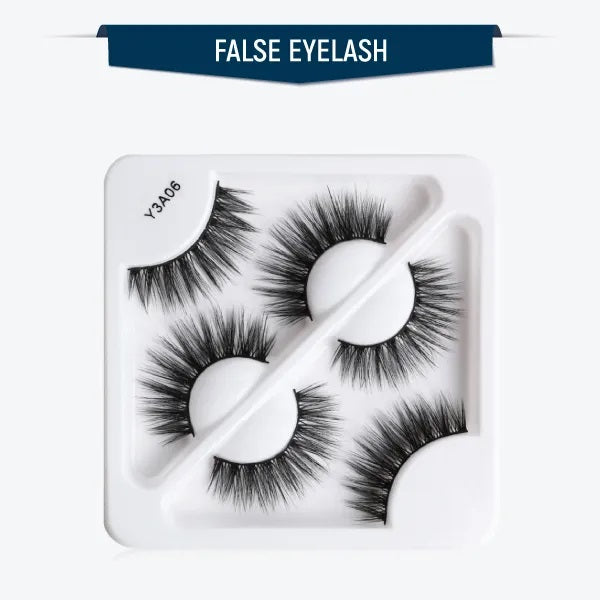 MAANGE 3 Pair 3D Eyelashes - Y3A06