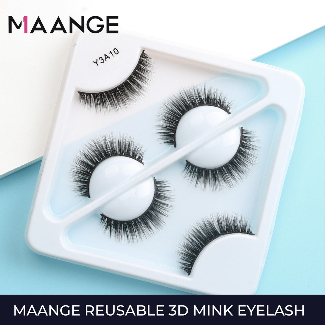 MAANGE 3 Pair 3D Eyelashes - Y3A10