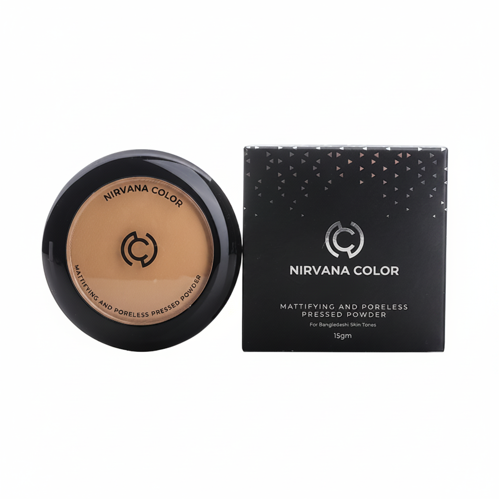 Nirvana Color Mattifying And Poreless Pressed Powder (15g)