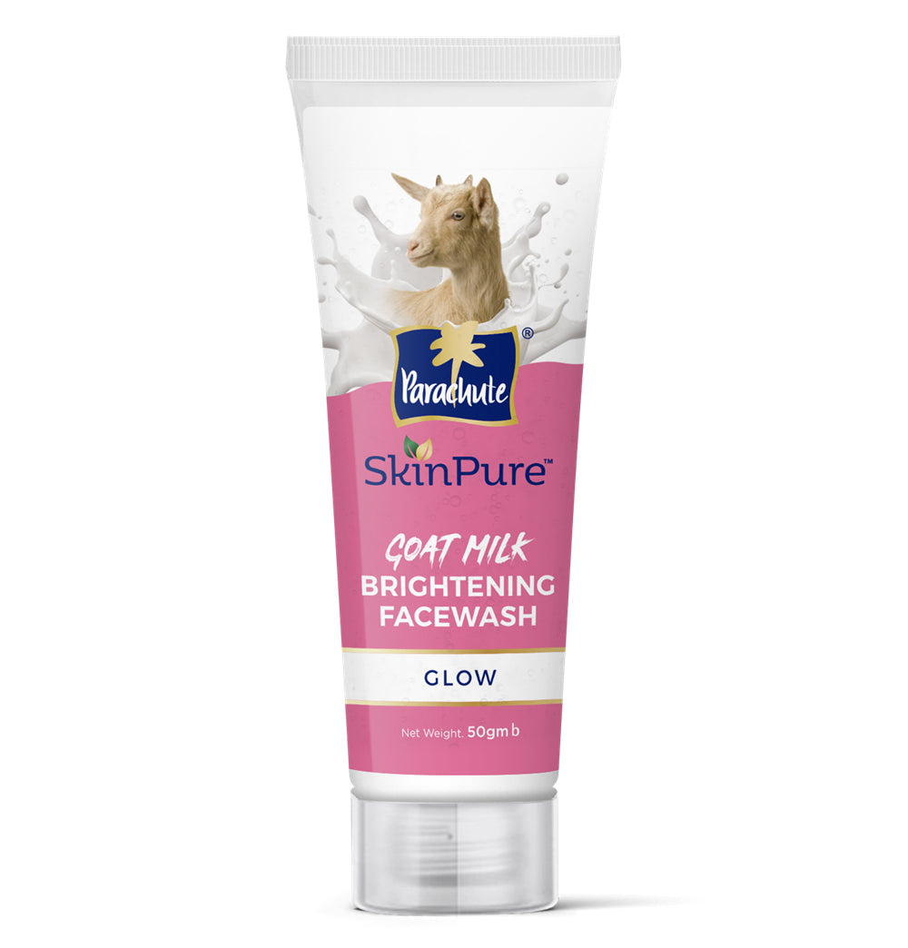 Parachute SkinPure Goat Milk Brightening Facewash (Glow) 50gm (Buy 3 Get 1 Free)
