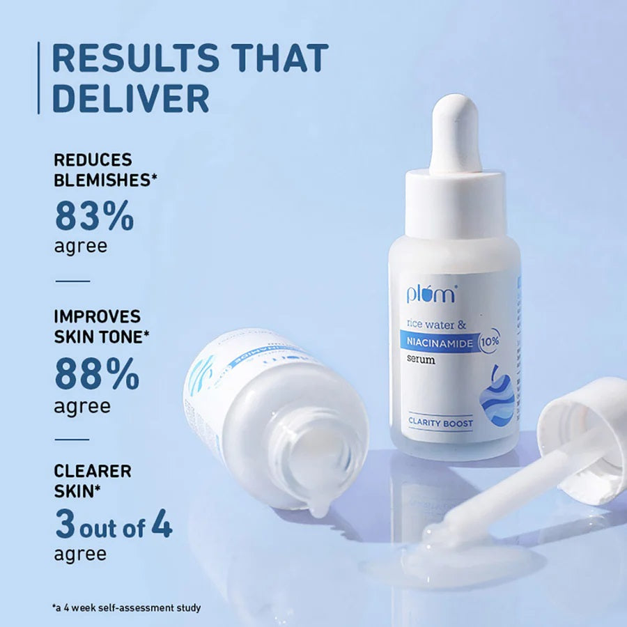 Plum 10% Niacinamide Face Serum with Rice Water (30ml)