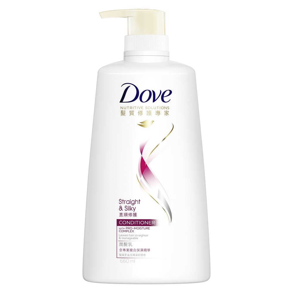 Dove Straight &amp; Silky Conditioner 660ml (Unilever Original)