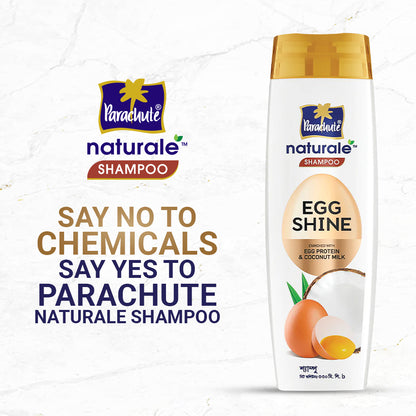 HAIR CARE BUNDLE - Parachute Naturale Shampoo Egg Shine 330ml &amp; Aloe Vera Enriched Coconut Hair Oil 250ml