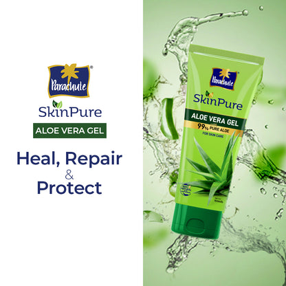 Parachute SkinPure Aloe Vera Gel 200ml (FREE Goat Milk Facewash - GLOW - 50gm)