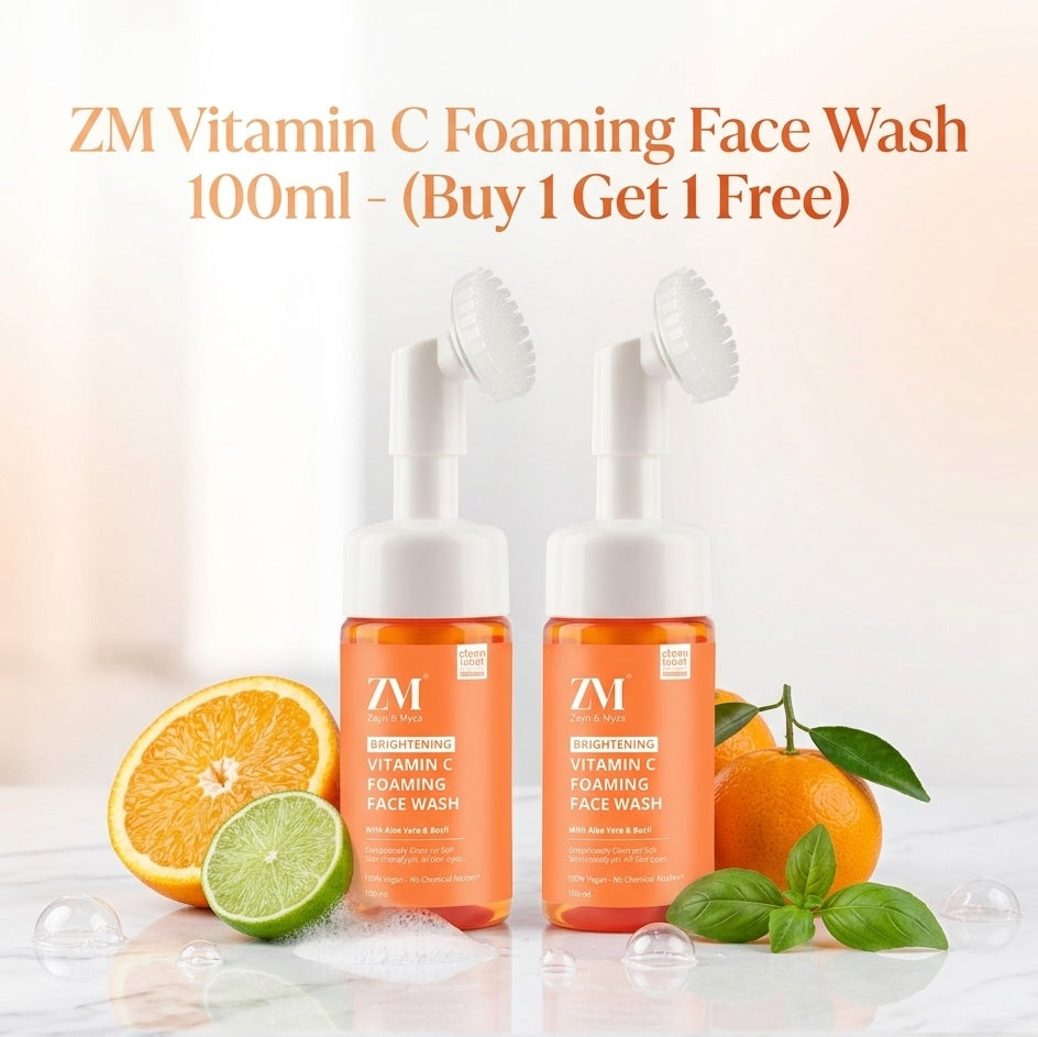 ZM Vitamin C Foaming Face Wash 100ml - (Buy 1 Get 1 Free)