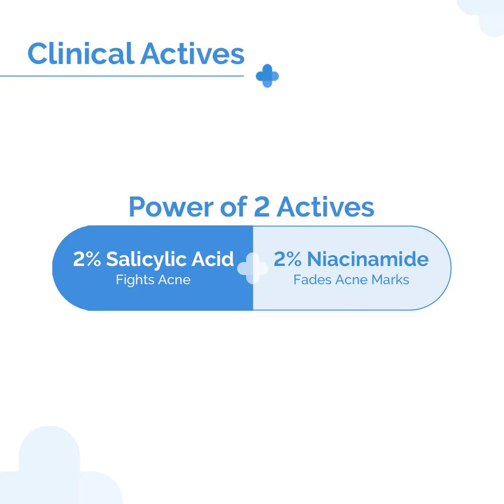 The Derma Co 2% Salicylic Acid + 2% Niacinamide Sali-Cinamide Anti-Acne Face Wash (80ml)