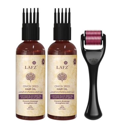Lafz Essential Onion And Black Seed Hair Oil Pack of 2