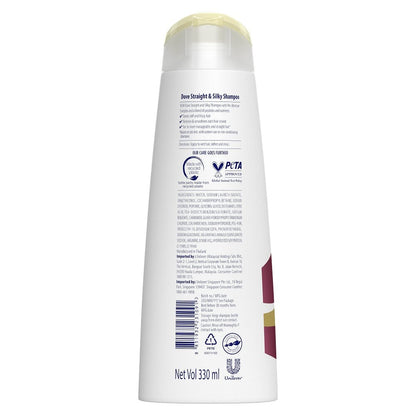 Dove Straight &amp; Silky Shampoo 330ml (Unilever Original)