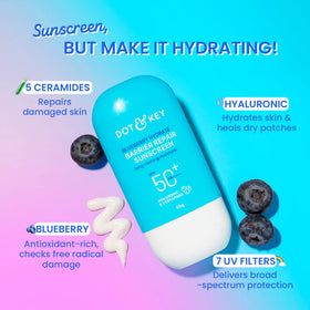 Dot &amp; Key Blueberry Hydrate Barrier Repair Sunscreen SPF 50+ PA++++ 50g