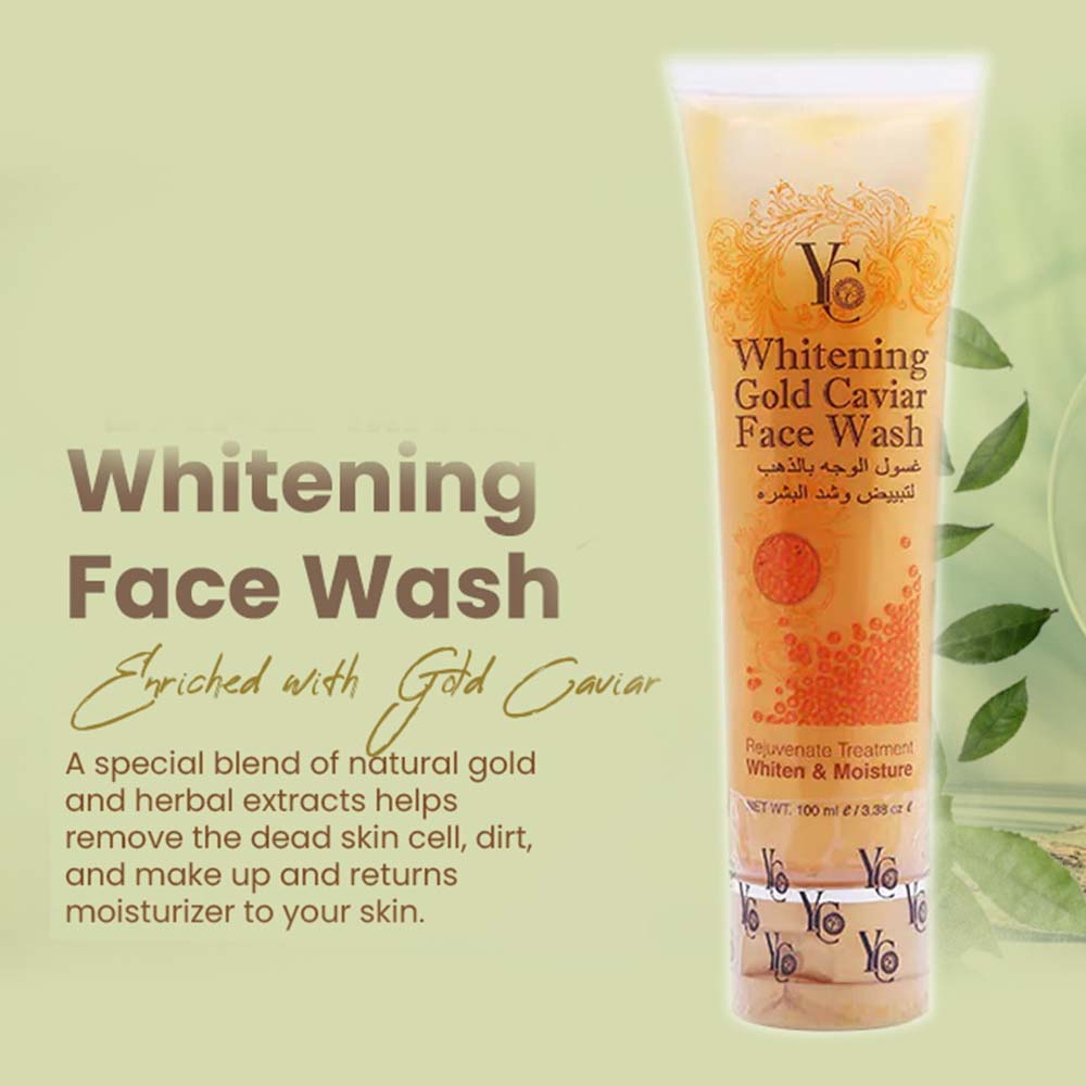 YC Whitening Gold Caviar Face Wash (100ml)