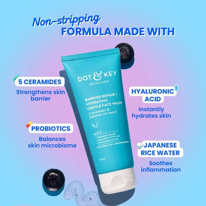 Dot &amp; Key Barrier Repair Gentle Hydrating Face Wash (100ml)
