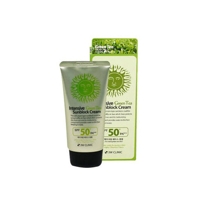 3W Clinic Intensive Green Tea Sunblock Cream SPF50+ 70ml