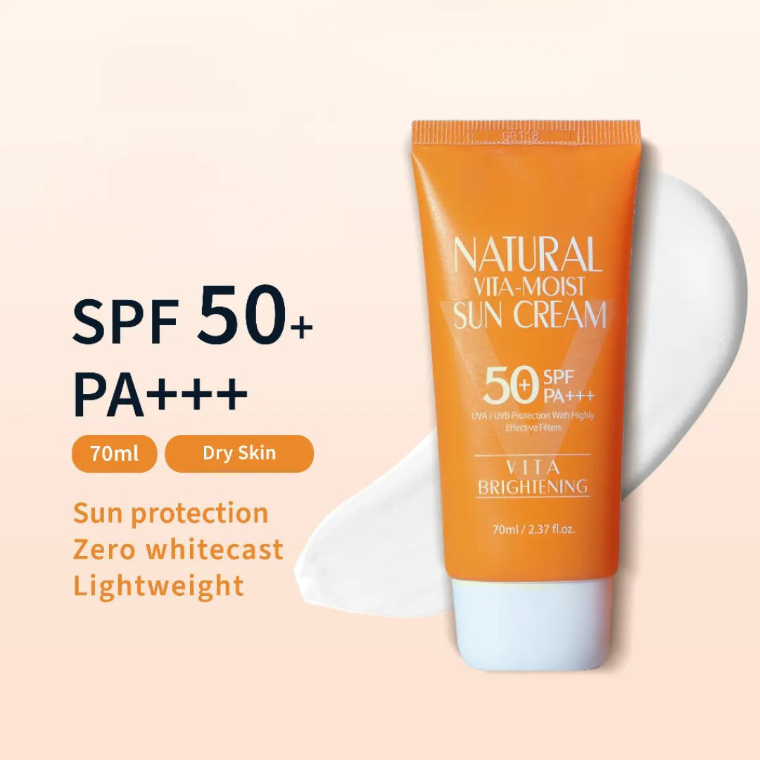 3W Clinic Natural Vita-Moist Sun Cream SPF50+ 70ml