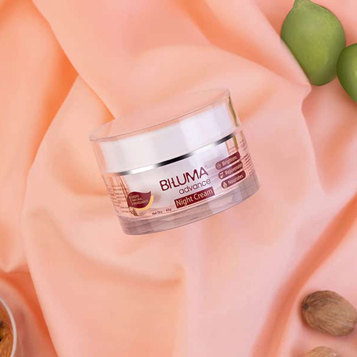 Biluma Advance Skin Brightening Night Cream with Vitamin C &amp; Hyluronic Acid (45gm)