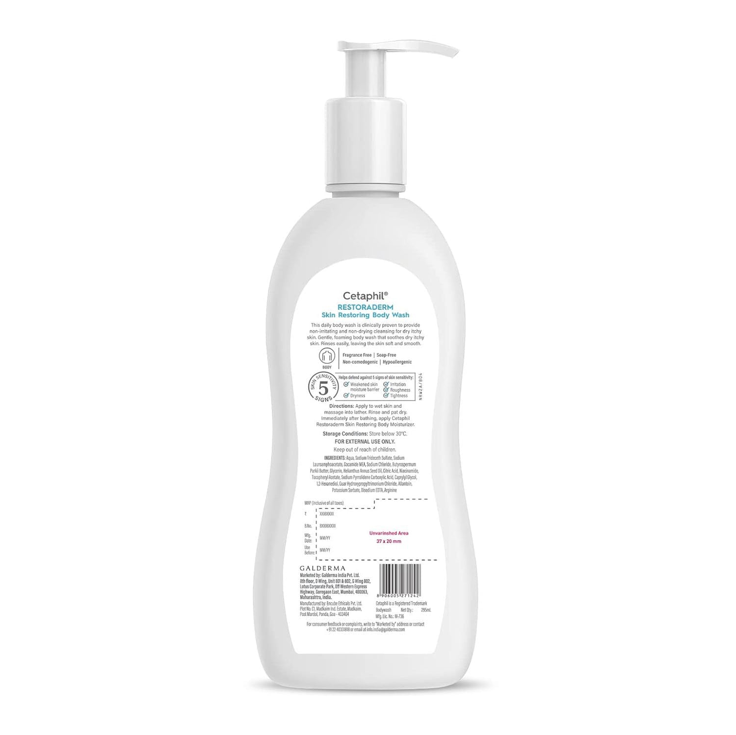 Cetaphil Restoraderm Skin Restoring Body Wash (295ml)