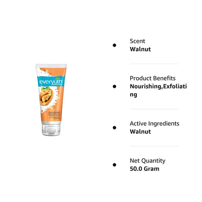 Everyuth Naturals Exfoliating Walnut Scrub (50gm)